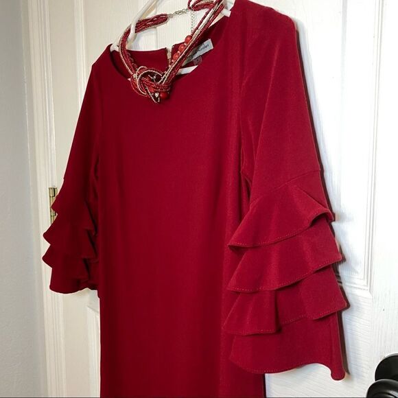 Danny and Nicole Red Dress - Picture 5 of 12